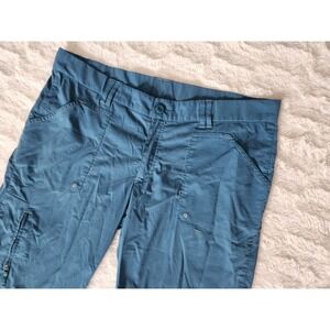 Eddie Bauer Sports Active Fit Teal Capris Womens Large